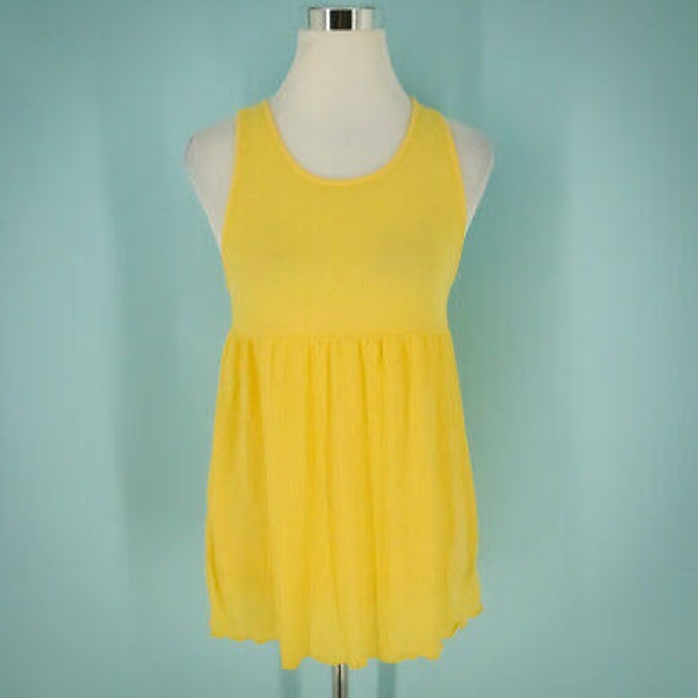 URBAN OUTFITTERS Out From Under Yellow Tunic Tank